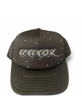 EVOL by Future Rhinestone Trucker Hat – Black